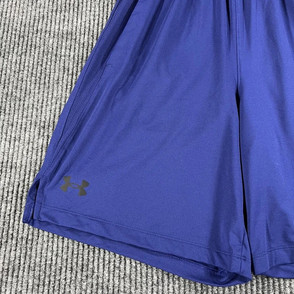 Under Armour Shorts Mens Small Purple Drawstring Athletic Pockets Gym